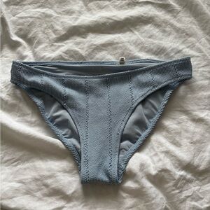 Aerie Light Blue Textured Bikini Bottom
